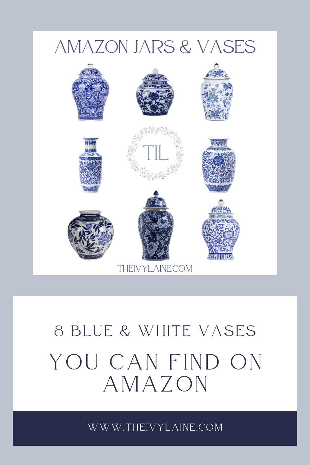 8 Blue & White Vases On&nbsp;Amazon